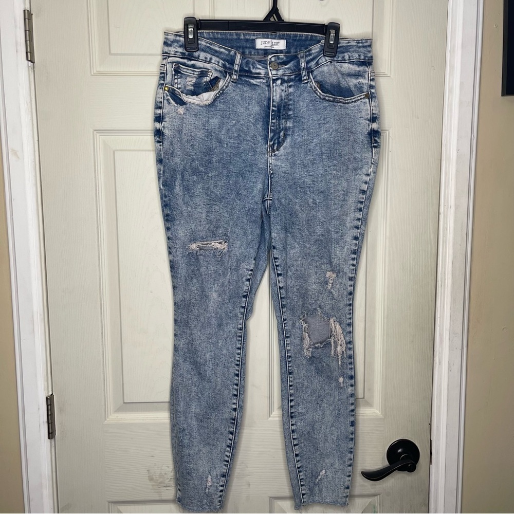Judy Blue Lincoln Acid High Rise Skinny Sz 14W